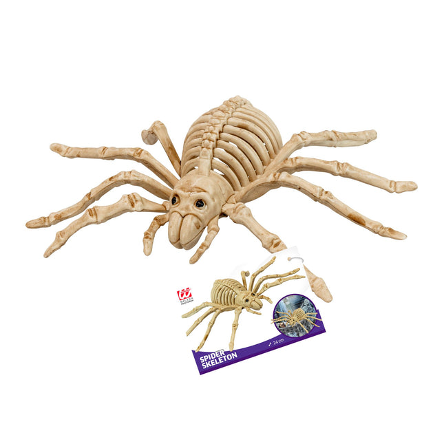 Halloween Falso Esqueleto Araña 24cm