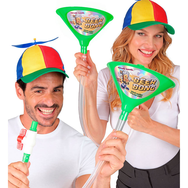 JUEGO DEL EMBUDO DE CERVEZA VERDE