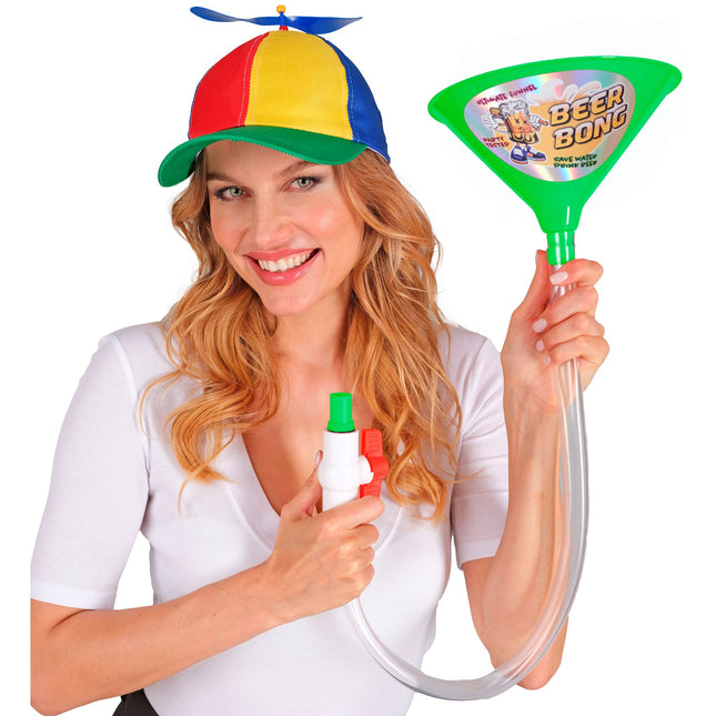 JUEGO DEL EMBUDO DE CERVEZA VERDE