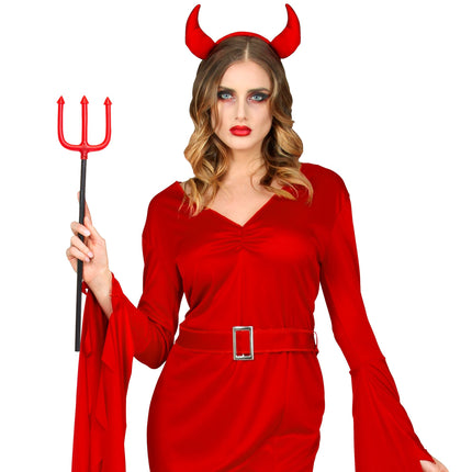 Halloween Tridente Rojo 58cm