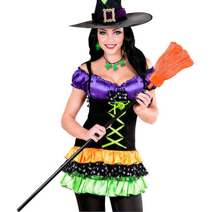 Escoba de bruja de Halloween 1,22 m