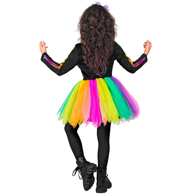 Vestido de Halloween Esqueleto de colores
