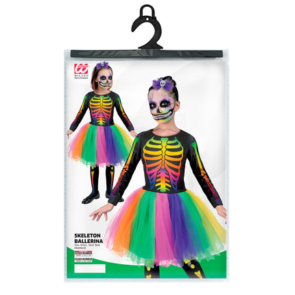Vestido de Halloween Esqueleto de colores