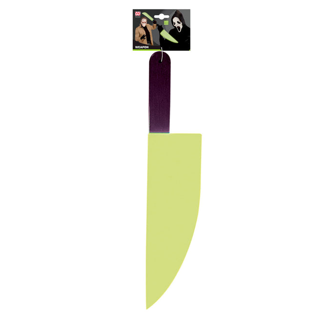 Cuchillo Falso Halloween Brilla en la Oscuridad