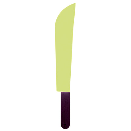 Cuchillo falso de Halloween Machete que brilla en la oscuridad