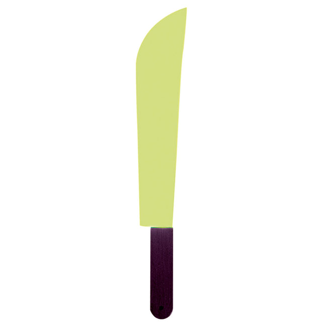 Cuchillo falso de Halloween Machete que brilla en la oscuridad