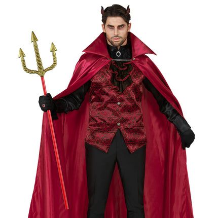 Halloween Tridente Rojo Oro