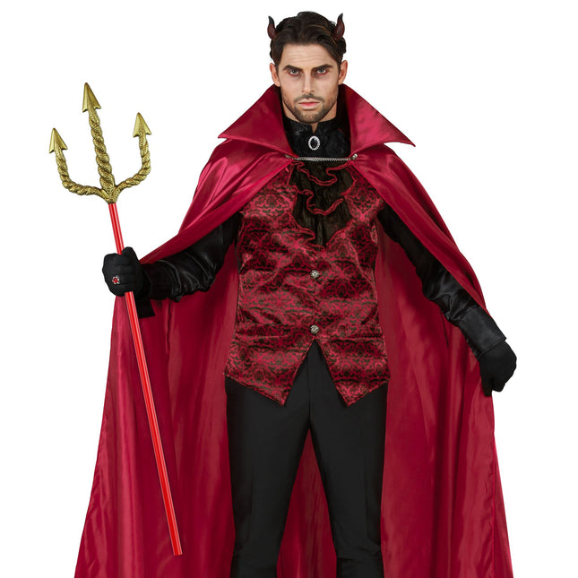 Halloween Tridente Rojo Oro