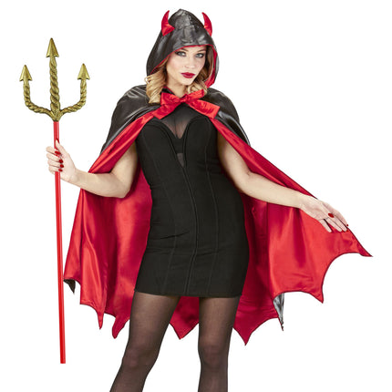 Halloween Tridente Rojo Oro
