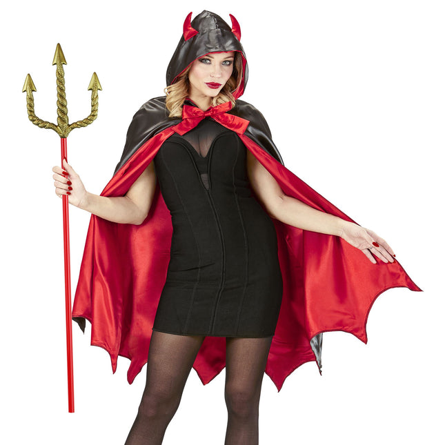 Halloween Tridente Rojo Oro