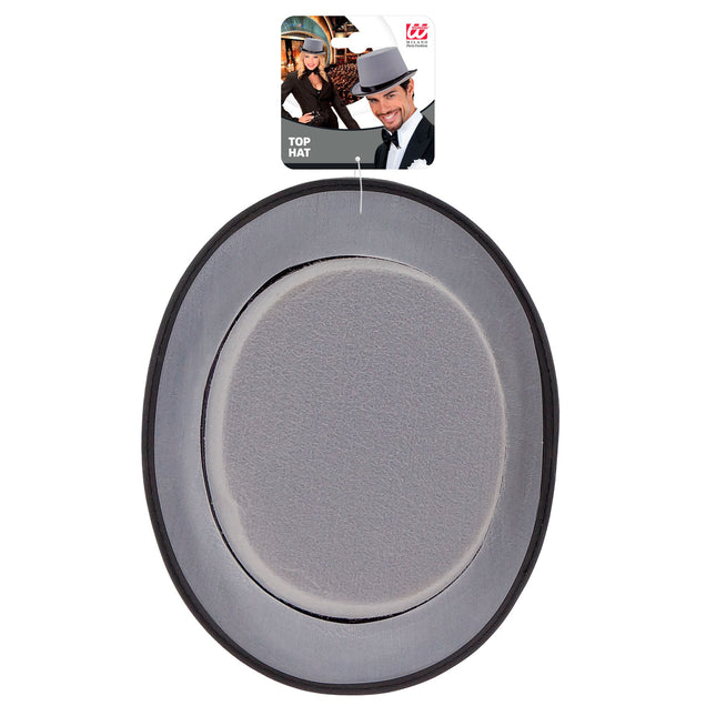 Sombrero de fieltro gris