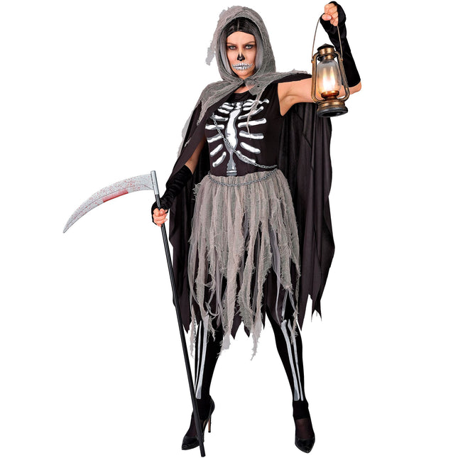 Disfraz Halloween Mujer Parca Flaca