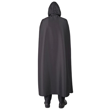 Capa Halloween Blanco Negro Esqueleto 1,5m