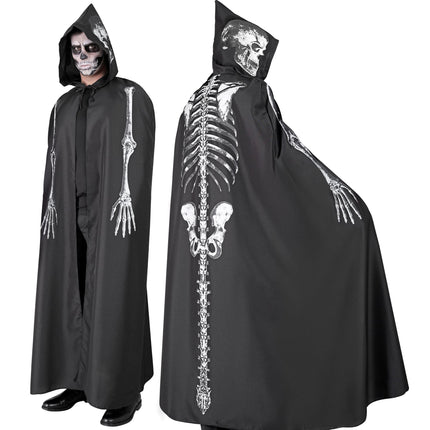 Capa de Halloween Esqueleto 1,5 m