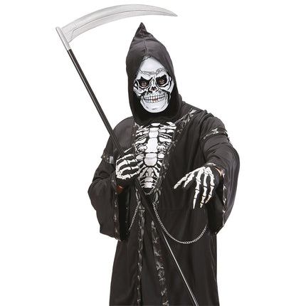 Máscara de Halloween Negra Blanca Calavera
