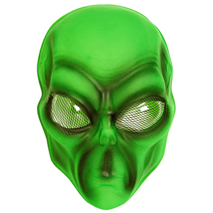 Máscara de Halloween Verde Alien Plástico