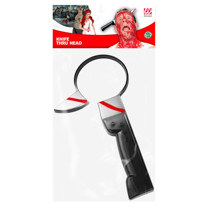Diadema de Halloween Cuchillo Plateado