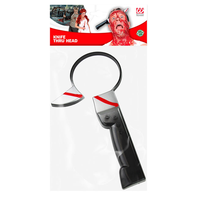 Diadema de Halloween Cuchillo Plateado
