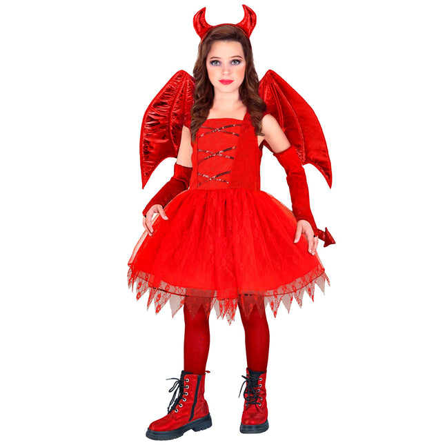 Disfraz de Halloween Duicel Rojo Niña 6 piezas