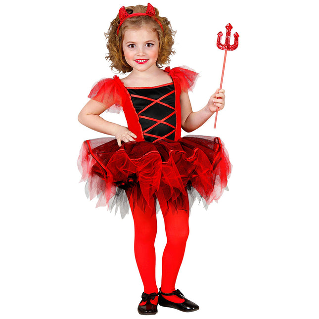 Vestido de Halloween Bebé Bailarina Diabólica