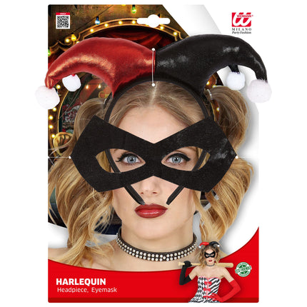 Set de accesorios de Halloween Arlequín