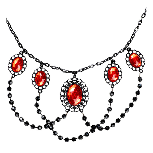 Collar de Halloween con piedras