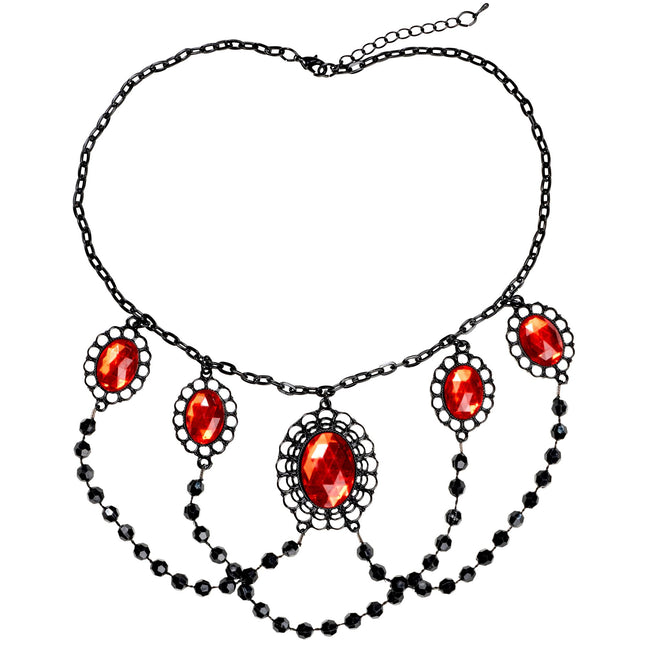 Collar de Halloween con piedras
