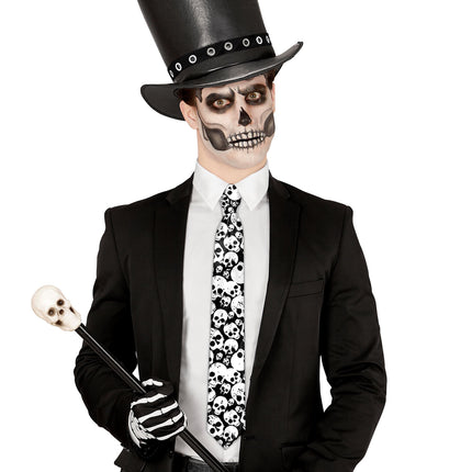 Calaveras de corbata de Halloween