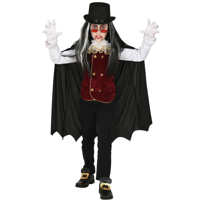 Disfraz de Halloween Vampiro Infantil 4 piezas