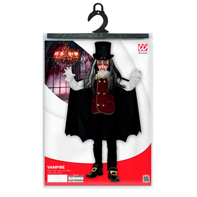 Disfraz de Halloween Vampiro Infantil 4 piezas