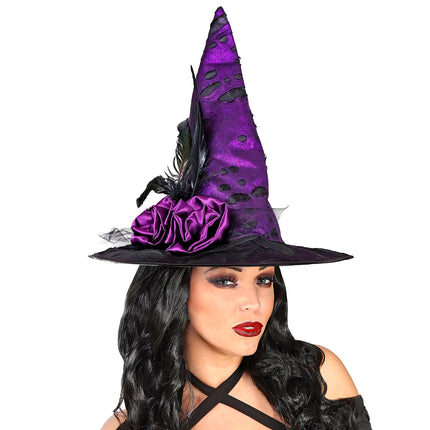 Sombrero de Halloween Bruja Morada