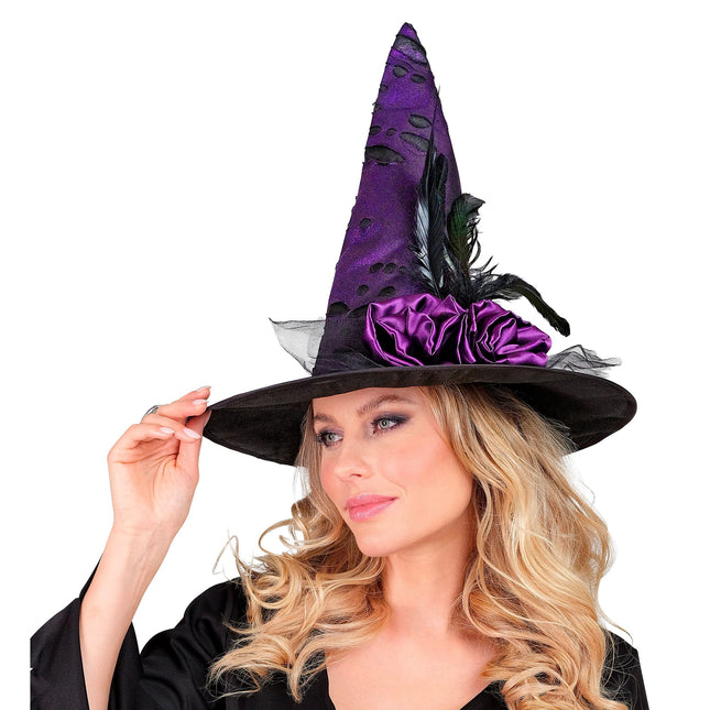 Sombrero de Halloween Bruja Morada
