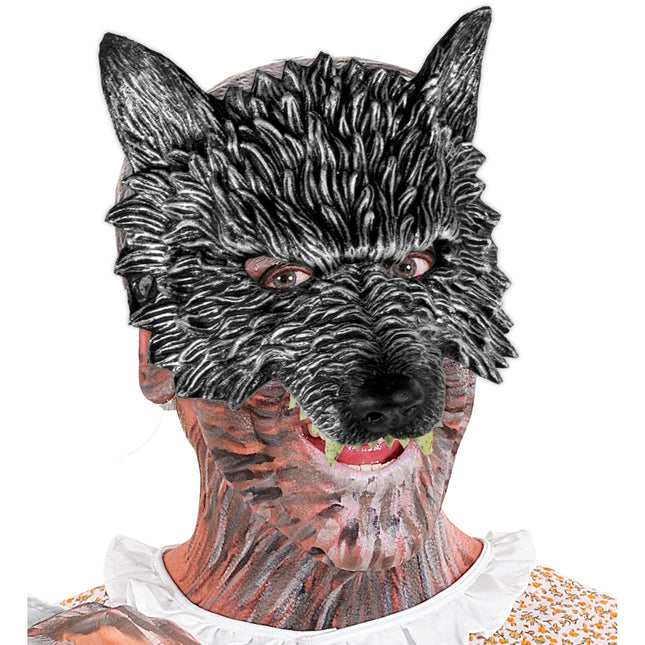 Máscara Halloween Lobo Gris