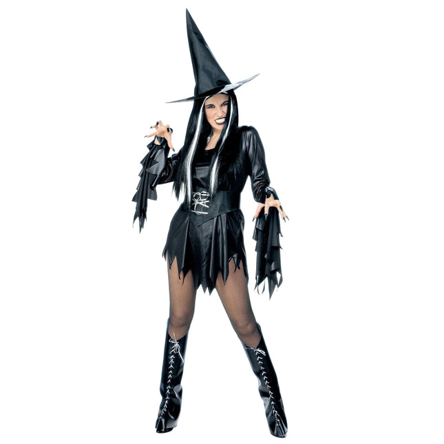 Vestido de Halloween Negro Señoras Sexy Bruja