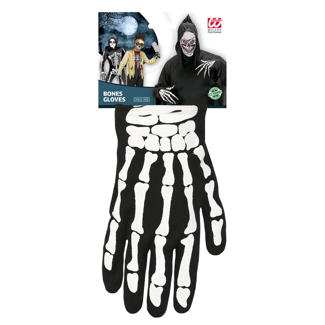 Guantes Halloween Niño Esqueleto