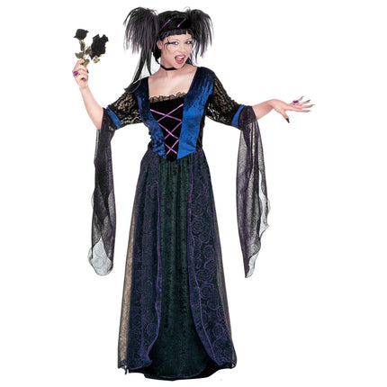 Vestido de Halloween Negro Gótico