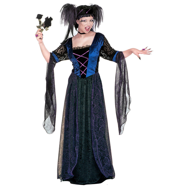 Vestido de Halloween Negro Gótico