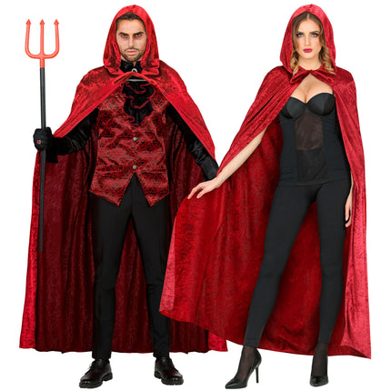 Capa de Halloween Terciopelo Rojo 1,5 m