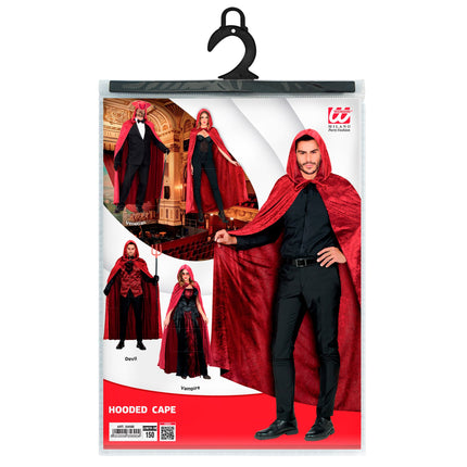 Capa de Halloween Terciopelo Rojo 1,5 m