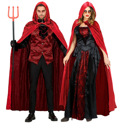 Capa de Halloween Terciopelo Rojo 1,5 m