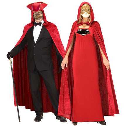 Capa de Halloween Terciopelo Rojo 1,5 m
