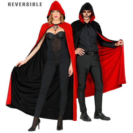Capa de Halloween Negro Rojo