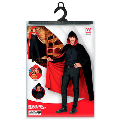 Capa de Halloween Negro Rojo