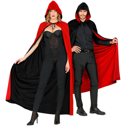 Capa de Halloween Negro Rojo