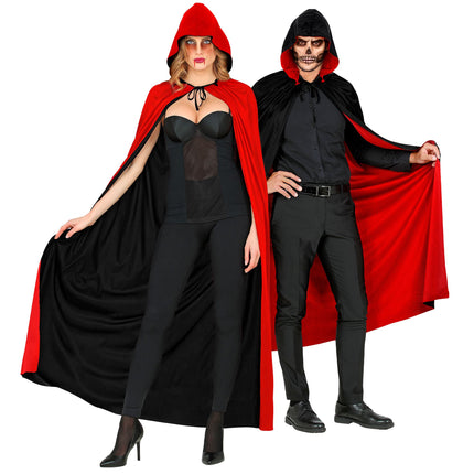 Capa de Halloween Negro Rojo