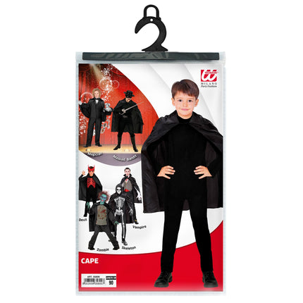 Capa de Halloween Negra Niño 90cm