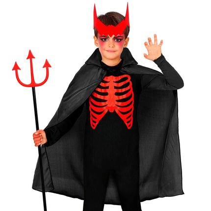 Capa de Halloween Negra Niño 90cm