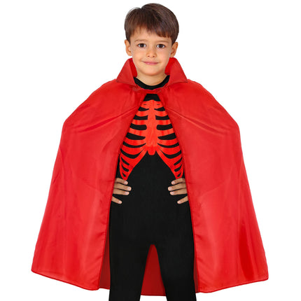 Capa Halloween Rojo Niño 90cm