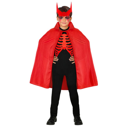 Capa Halloween Rojo Niño 90cm