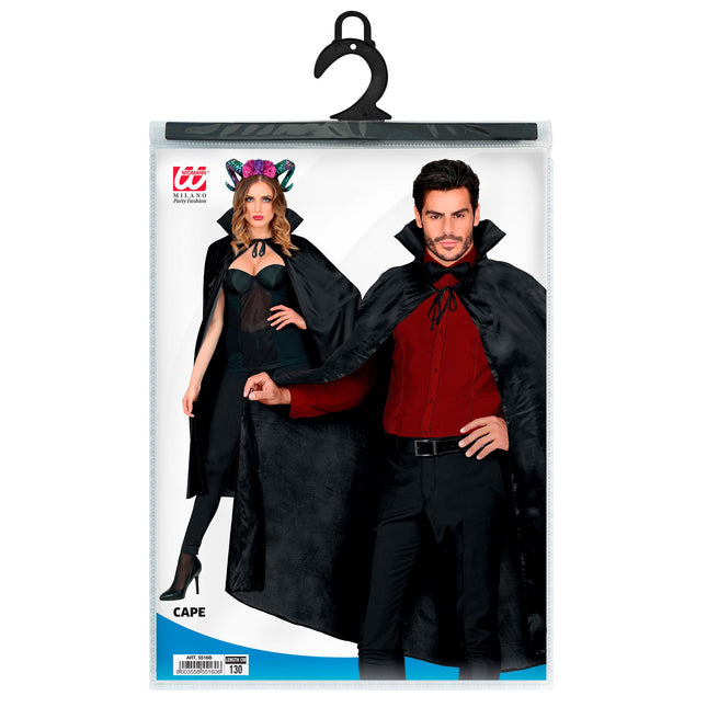 Capa de Halloween Negra 1,15m